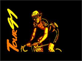 Title screen of Tour 91 on the Amstrad CPC.
