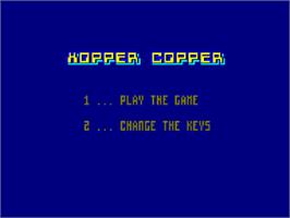 Title screen of Tower Toppler on the Amstrad CPC.