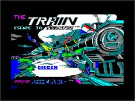 Title screen of Train, The - Escape To Normandy on the Amstrad CPC.