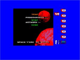 Title screen of Trap on the Amstrad CPC.