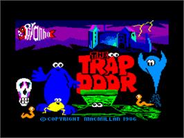 Title screen of Trap Door, The on the Amstrad CPC.