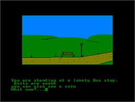 Title screen of Traveller, The on the Amstrad CPC.
