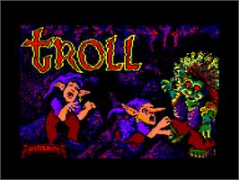 Title screen of Troll on the Amstrad CPC.