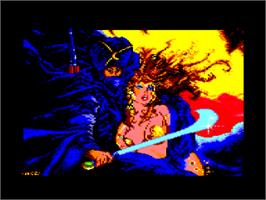 Title screen of Tuareg on the Amstrad CPC.