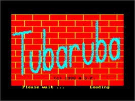 Title screen of Tubaruba on the Amstrad CPC.