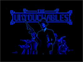 Title screen of Untouchables, The on the Amstrad CPC.