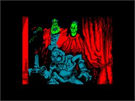 Title screen of Vampire on the Amstrad CPC.