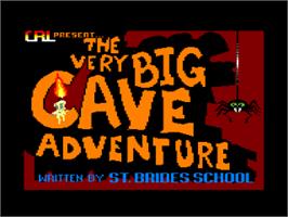 Title screen of Very Big Cave Adventure, The on the Amstrad CPC.