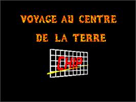Title screen of Viaje Al Centro De La Tierra on the Amstrad CPC.
