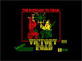Title screen of Victory Road on the Amstrad CPC.