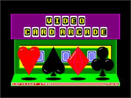 Title screen of Video Card Arcade on the Amstrad CPC.