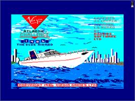 Title screen of Virgin Atlantic Challenge on the Amstrad CPC.