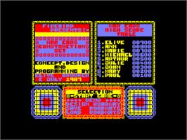 Title screen of War Cars Construction Set on the Amstrad CPC.