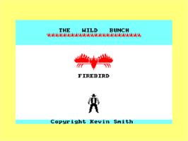 Title screen of Wild Bunch, The on the Amstrad CPC.