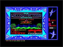 Title screen of Willow Pattern on the Amstrad CPC.