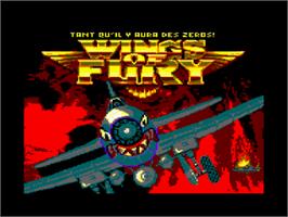 Title screen of Wings Of Fury on the Amstrad CPC.