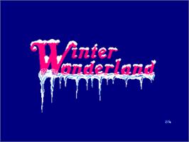 Title screen of Winter Wonderland on the Amstrad CPC.