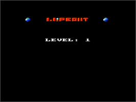 Title screen of Wipeout on the Amstrad CPC.
