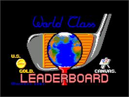 Title screen of World Class Leaderboard on the Amstrad CPC.