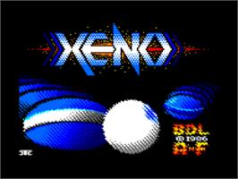 Title screen of Xeno on the Amstrad CPC.