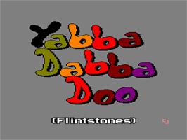 Title screen of Yabba Dabba Doo! on the Amstrad CPC.