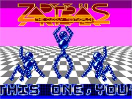 Title screen of Zap't'Balls: The Advanced Edition on the Amstrad CPC.