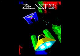 Title screen of Zblast Sd on the Amstrad CPC.