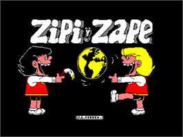 Title screen of Zipi Y Zape on the Amstrad CPC.