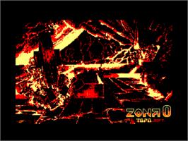 Title screen of Zona 0 on the Amstrad CPC.