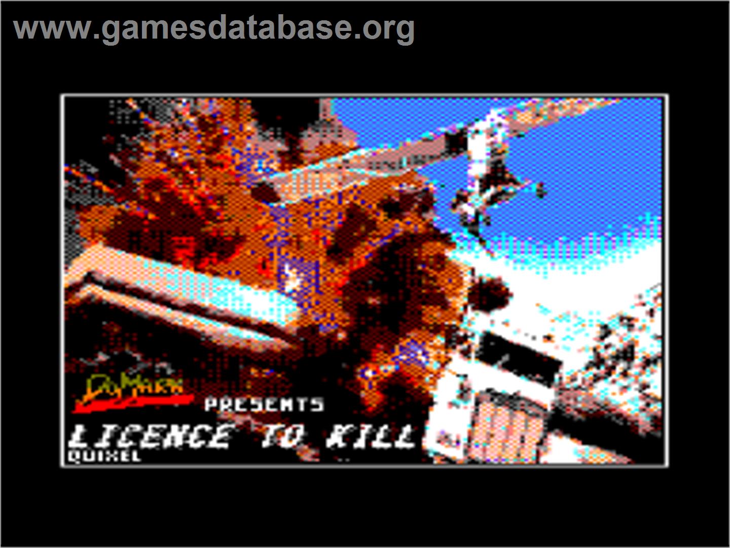 007: Licence to Kill - Amstrad CPC - Artwork - Title Screen