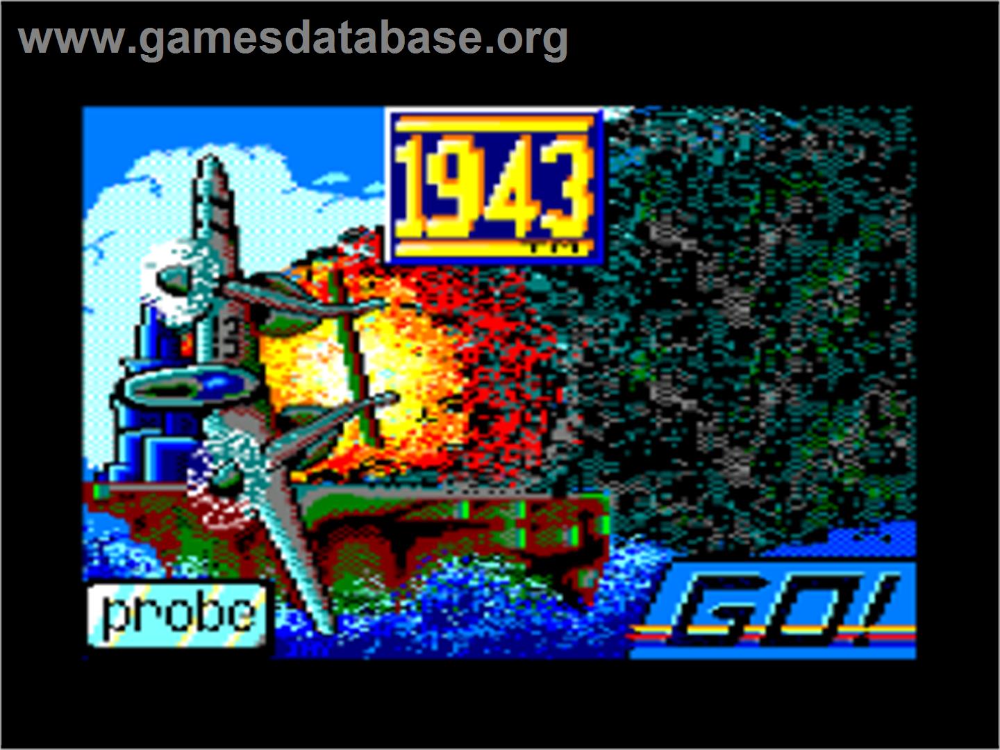 1943 - The Battle Of Midway - Amstrad CPC - Artwork - Title Screen