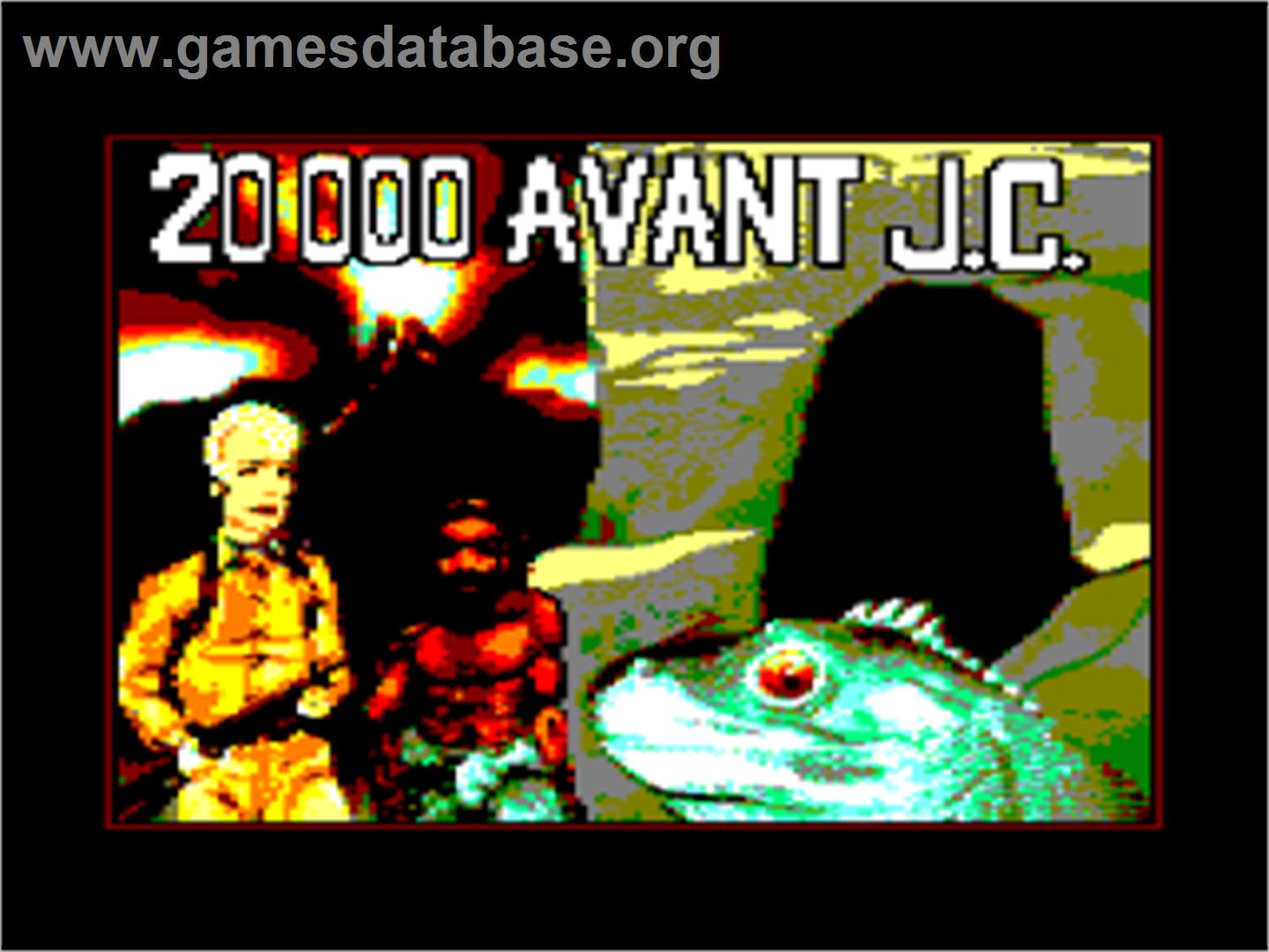 20 000 Avant J.c. - Amstrad CPC - Artwork - Title Screen