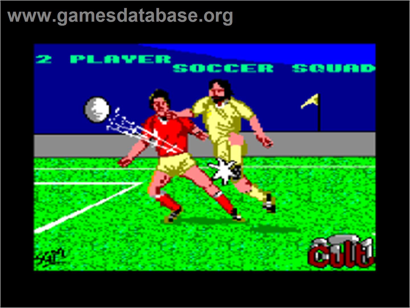 2 Player Soccer Squad - Amstrad CPC - Artwork - Title Screen