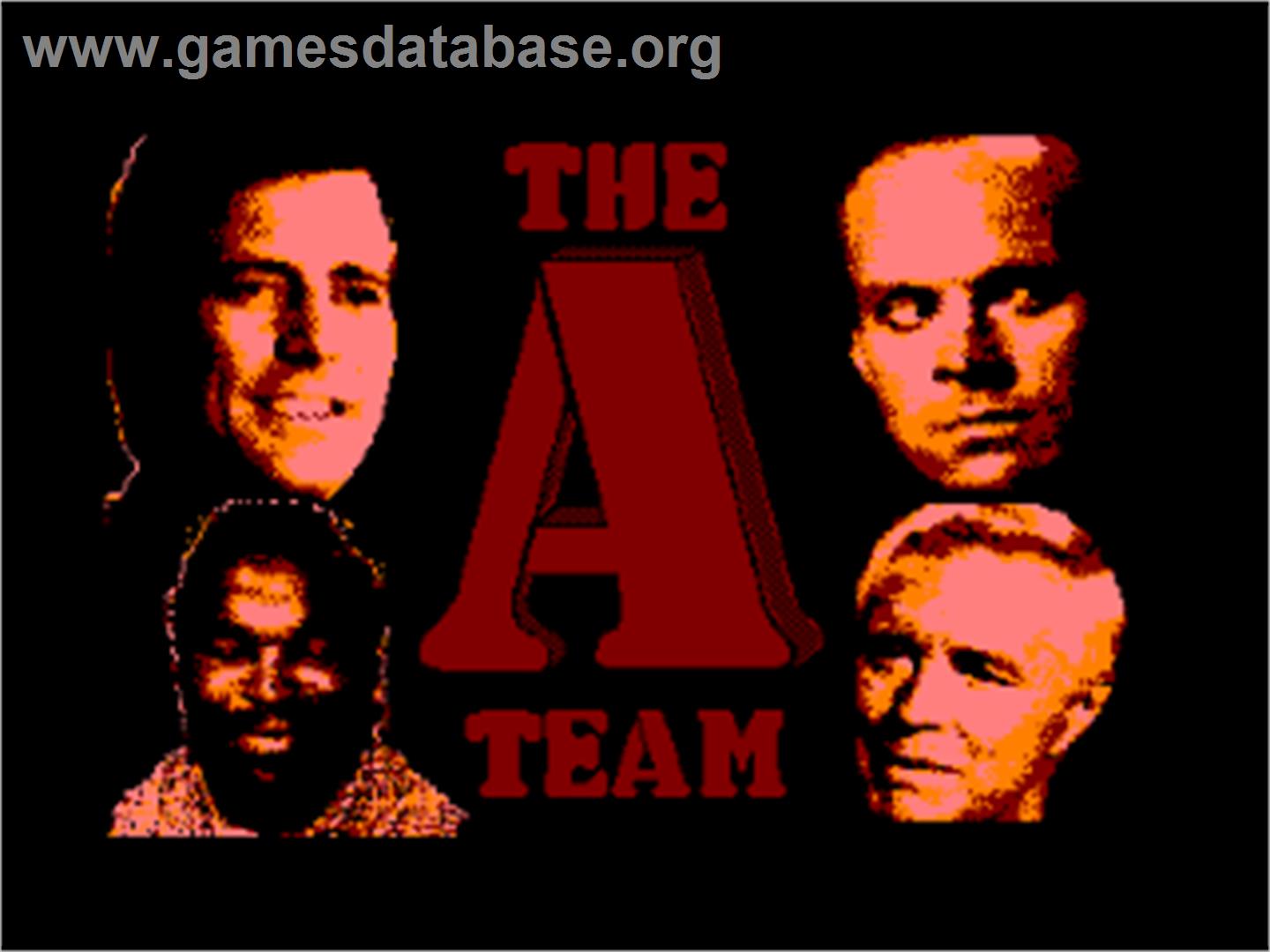 A-Team - Amstrad CPC - Artwork - Title Screen
