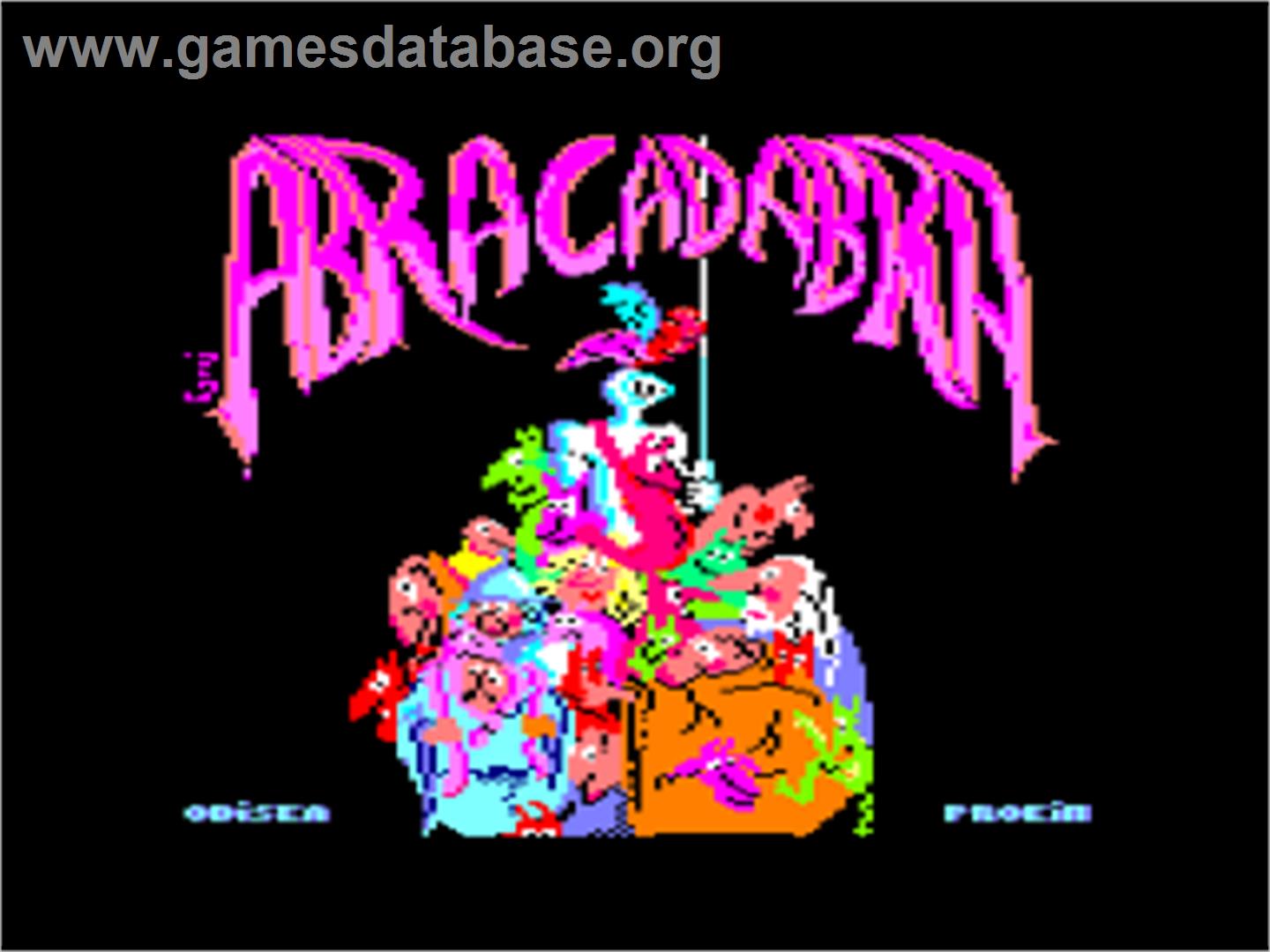 Abracadabra - Amstrad CPC - Artwork - Title Screen