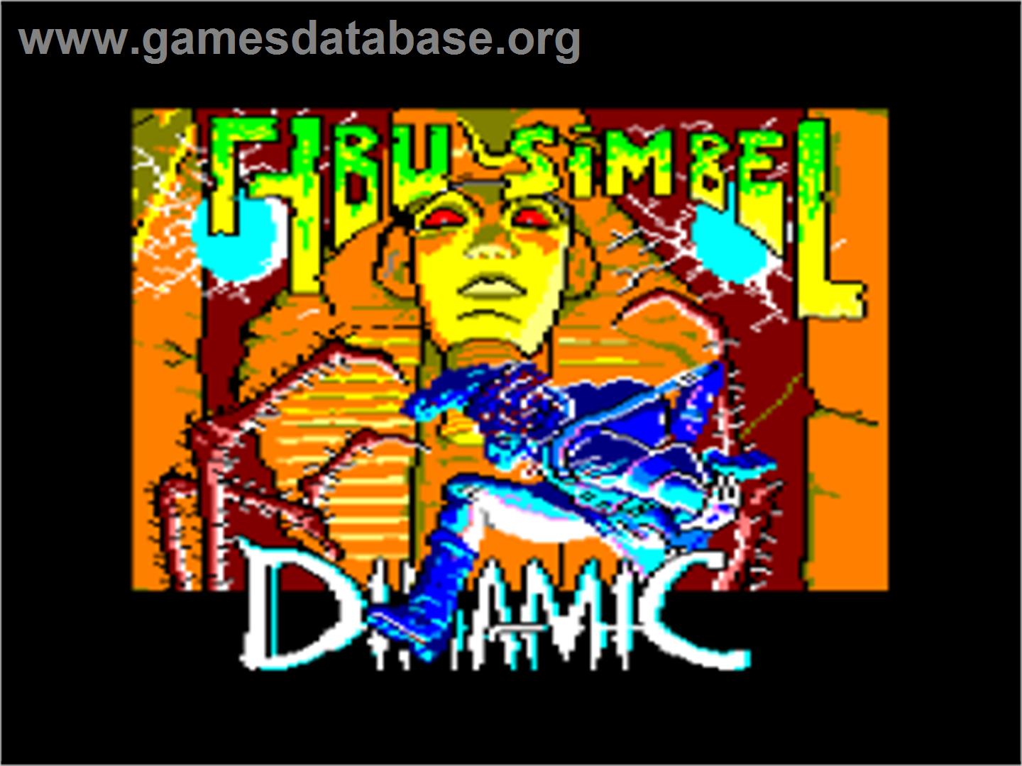 Abu Simbel Profanation - Amstrad CPC - Artwork - Title Screen