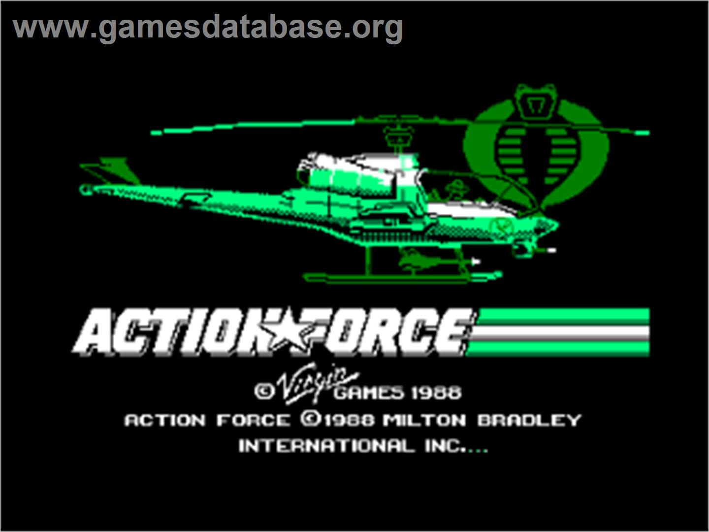 Action Force - Amstrad CPC - Artwork - Title Screen
