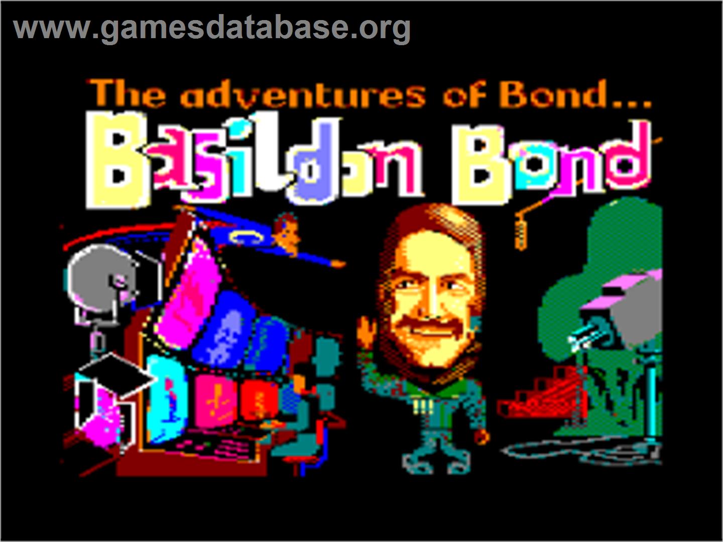 Adventures of Bond... Basildon Bond - Amstrad CPC - Artwork - Title Screen
