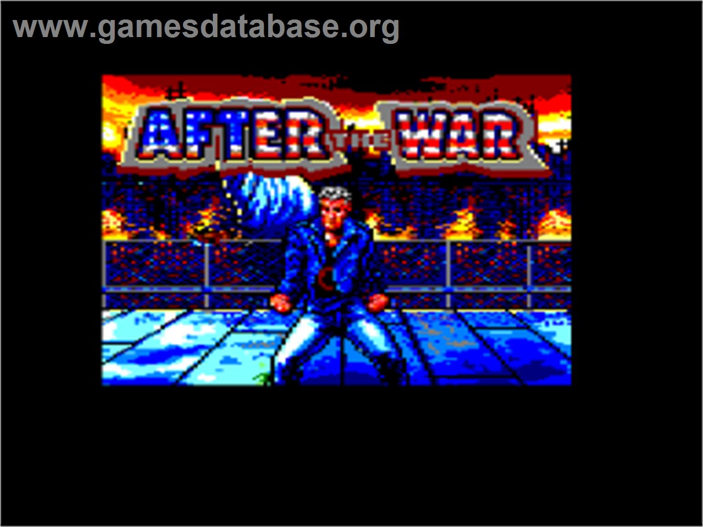 After the War - Amstrad CPC - Artwork - Title Screen