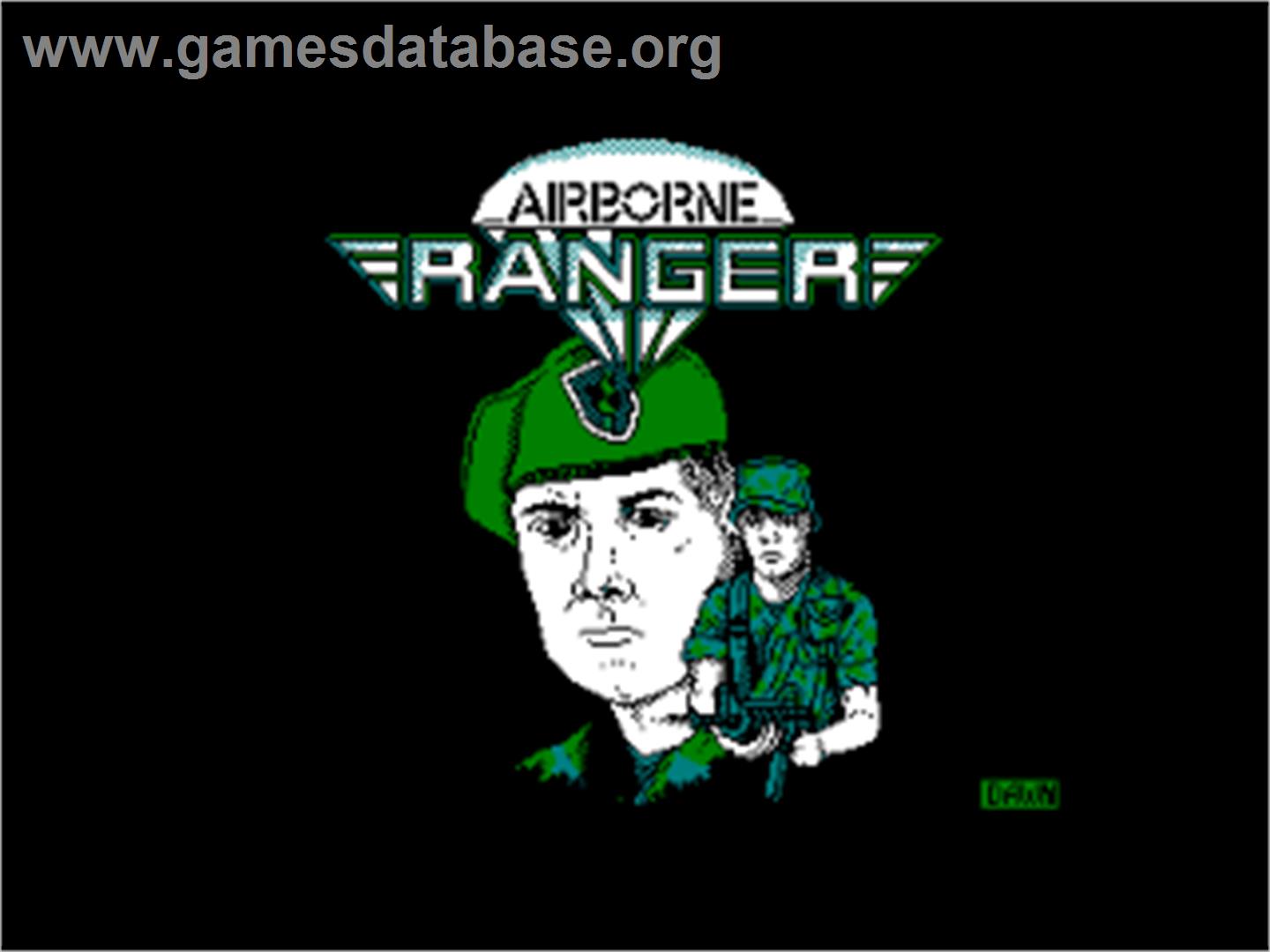 Airborne Ranger - Amstrad CPC - Artwork - Title Screen