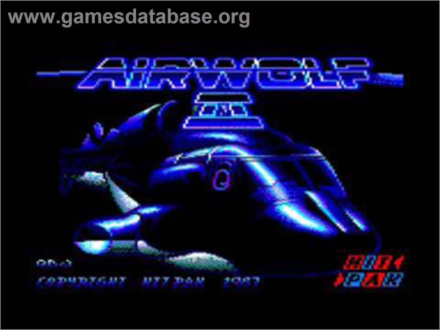 Airwolf 2 - Amstrad CPC - Artwork - Title Screen