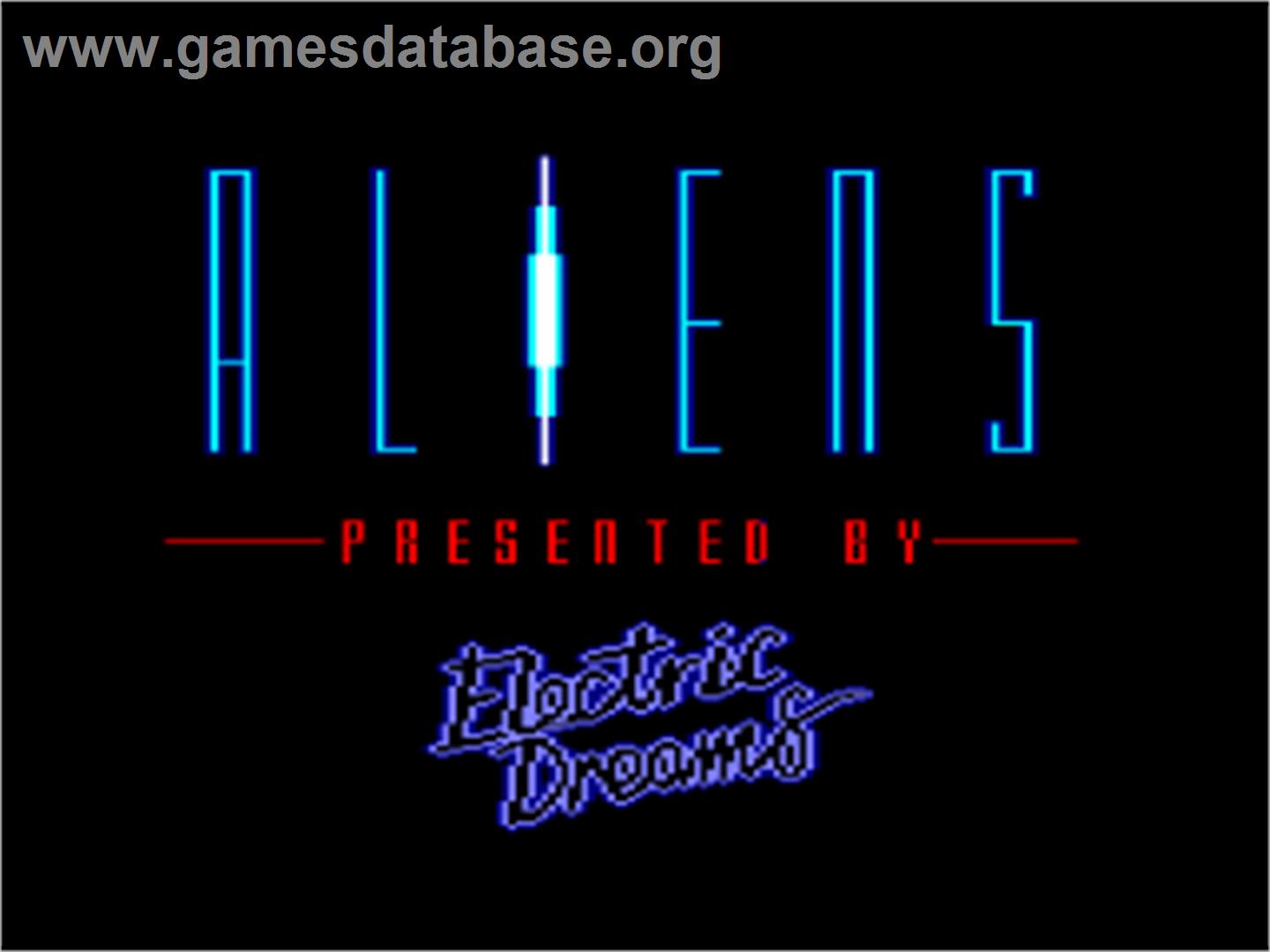 Aliens - The Computer Game - Amstrad CPC - Artwork - Title Screen