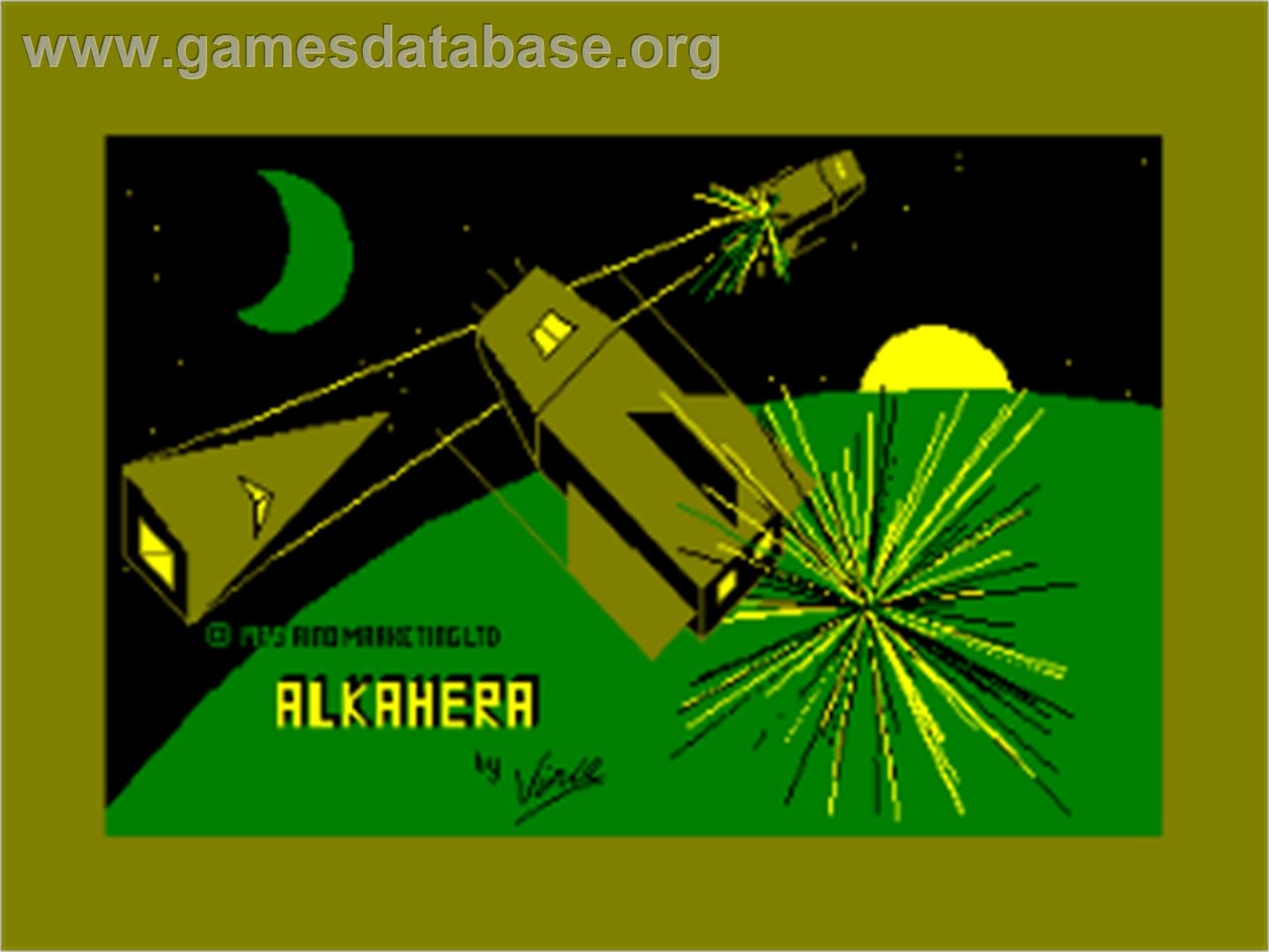 Alkahera - Amstrad CPC - Artwork - Title Screen