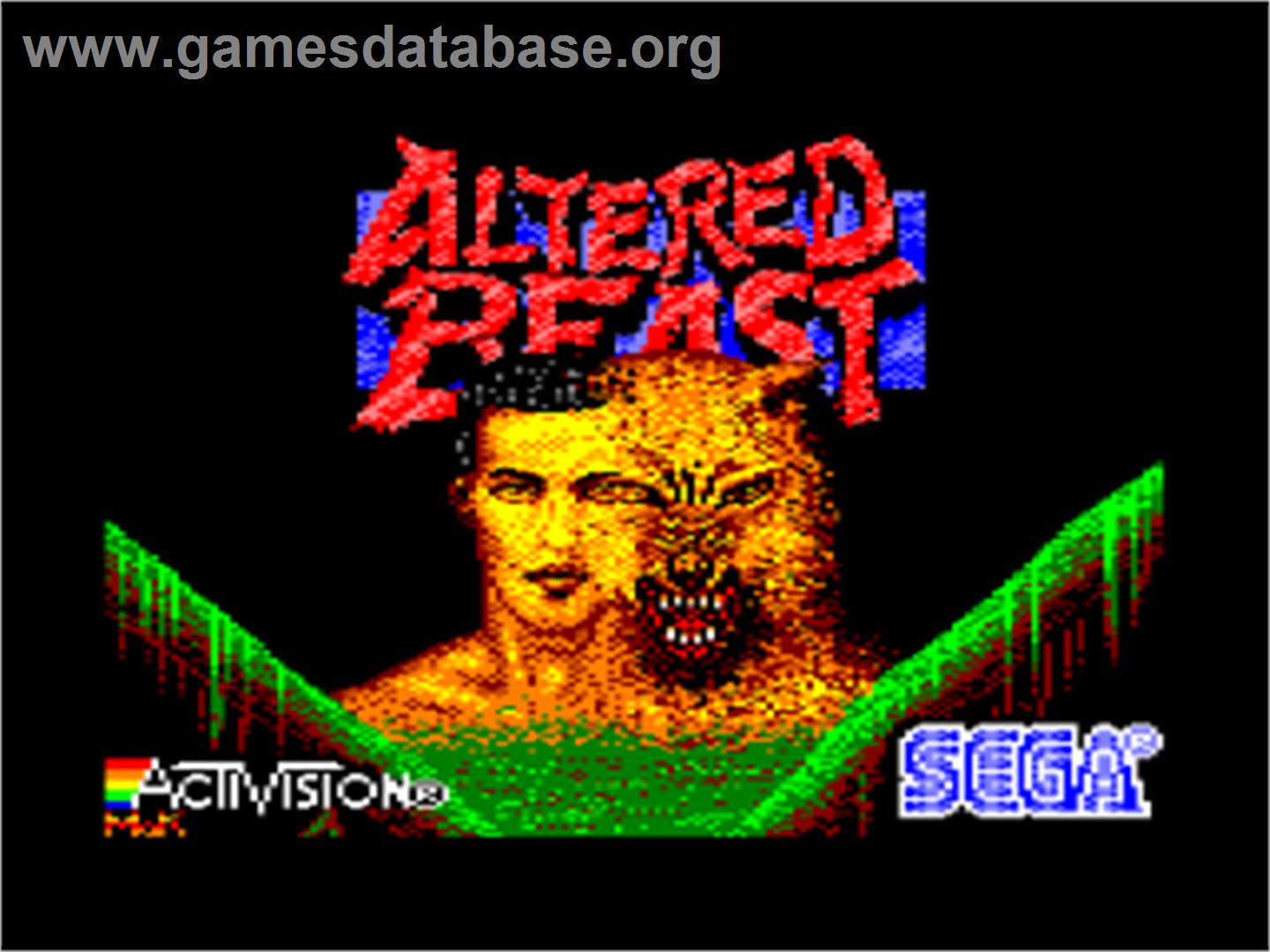 Altered Beast - Amstrad CPC - Artwork - Title Screen