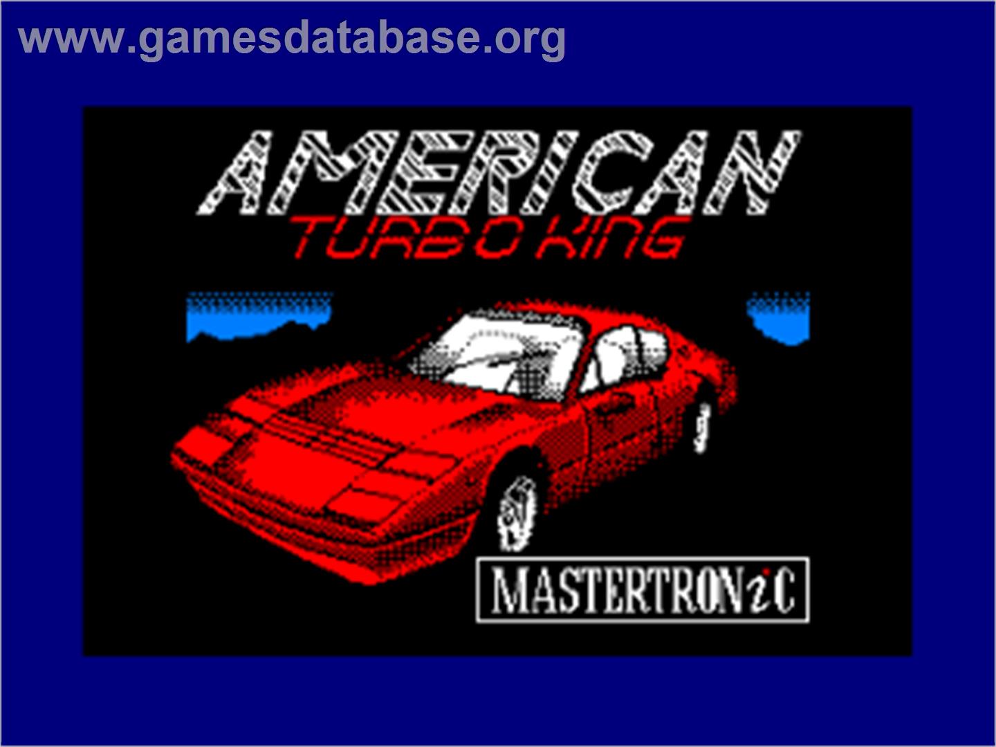 American Turbo King - Amstrad CPC - Artwork - Title Screen