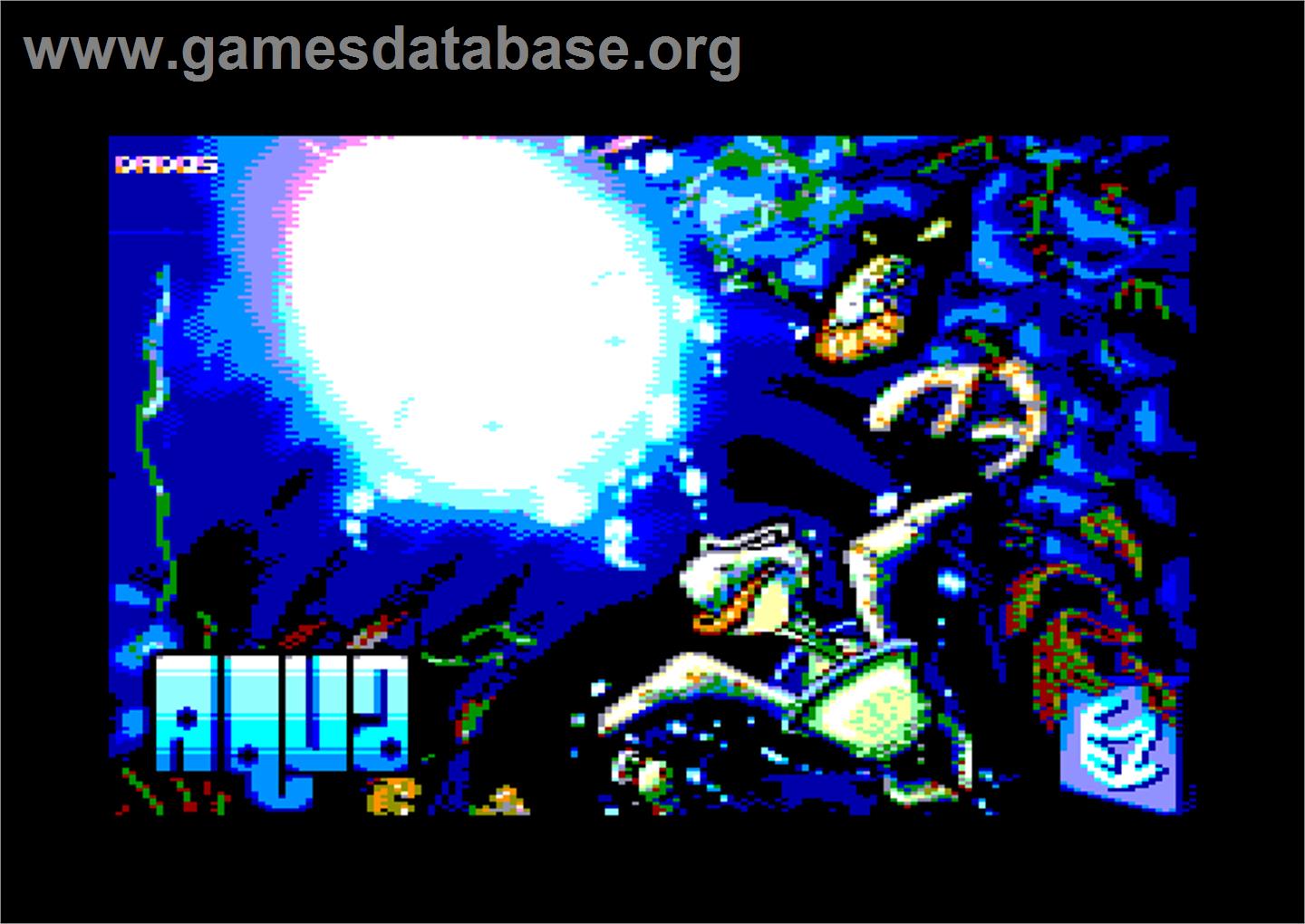 Aqua - Amstrad CPC - Artwork - Title Screen