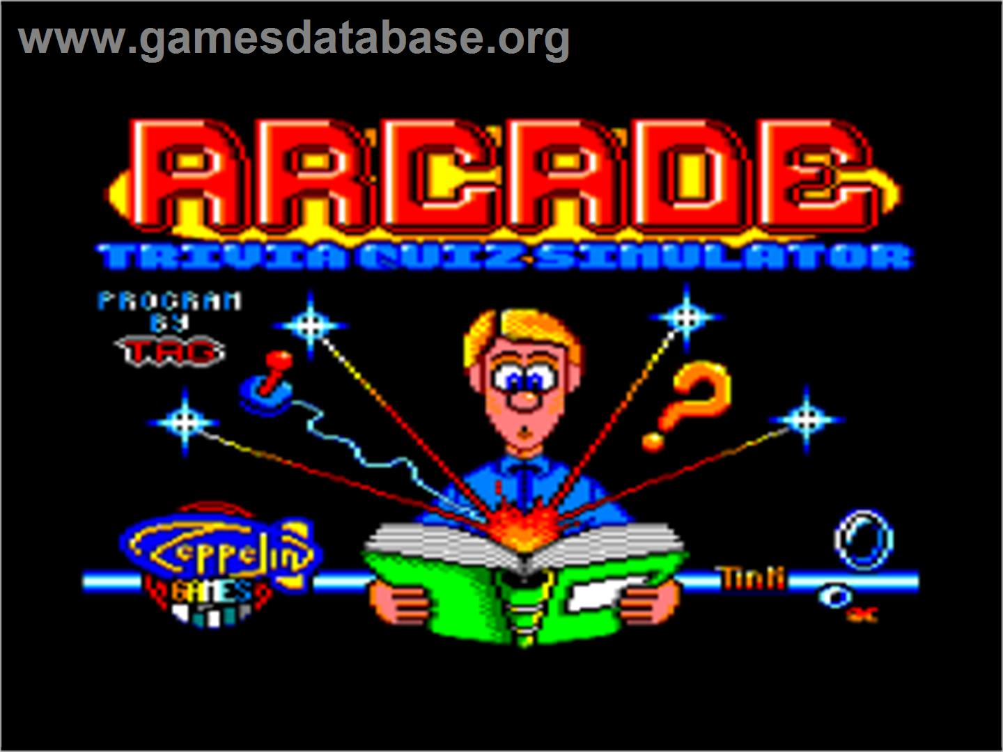 Arcade Trivia Quiz Simulator - Amstrad CPC - Artwork - Title Screen