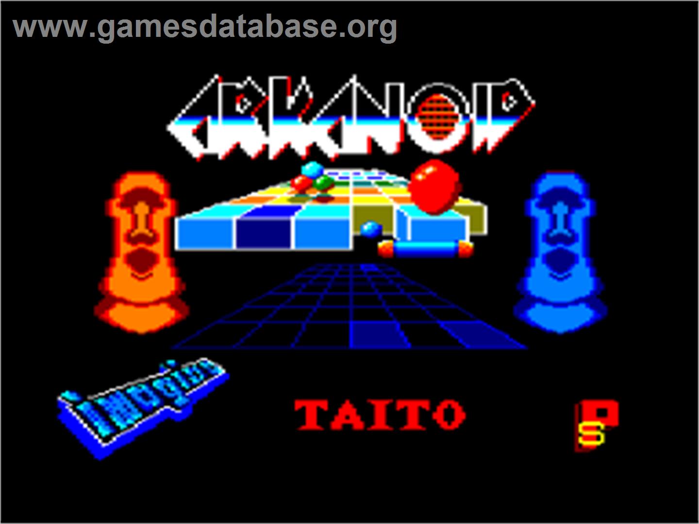 Arkanoid - Amstrad CPC - Artwork - Title Screen