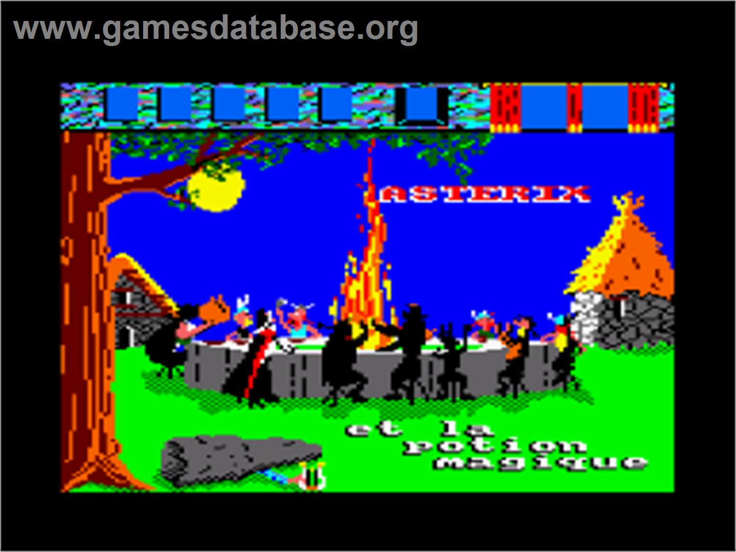 Asterix and the Magic Cauldron - Amstrad CPC - Artwork - Title Screen