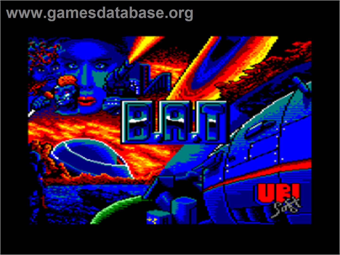 B.A.T. - Amstrad CPC - Artwork - Title Screen